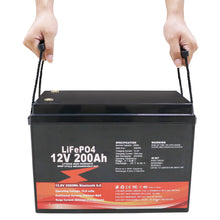 12V 200Ah LiFePO4 Lithium Eisen Akku 200A (1C) BMS für Batterie Wechselrichter Auto Wohnmobil Solarsystem