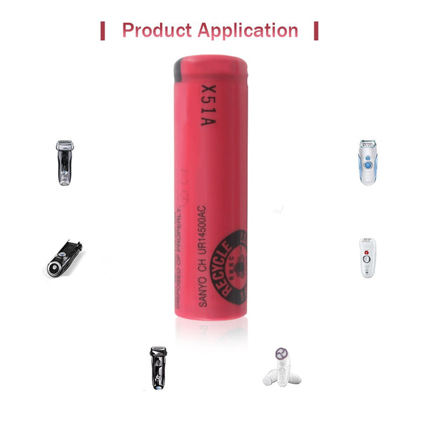 Produktbild von Ur14500ac 3,7 V Ersatz Batterie Für Orale-b Pro 2 Typ Io4 Io5 Io6 Io7 Io8 Io9 Elektrische Zahnbürsten Ur14500v