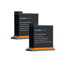 2PCS  Akkuladegerät Akku 1300mAh Sportkamera Zubehör