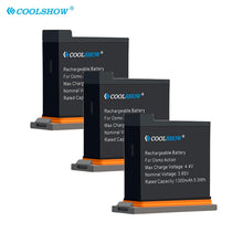 2PCS  Akkuladegerät Akku 1300mAh Sportkamera Zubehör