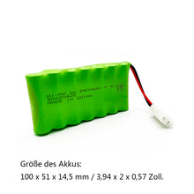 8,4V 2400mAh RC Akku, wiederaufladbarer NI-MH AA Akkupack für ferngesteuertes Spielzeug, Beleuchtung, Elektrowerkzeuge
