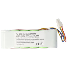 14,4V 2000mAh NiMH Samsung VCR8875 Akku Passt Für Die Akkus DJ96-00136B VCA-RBT20