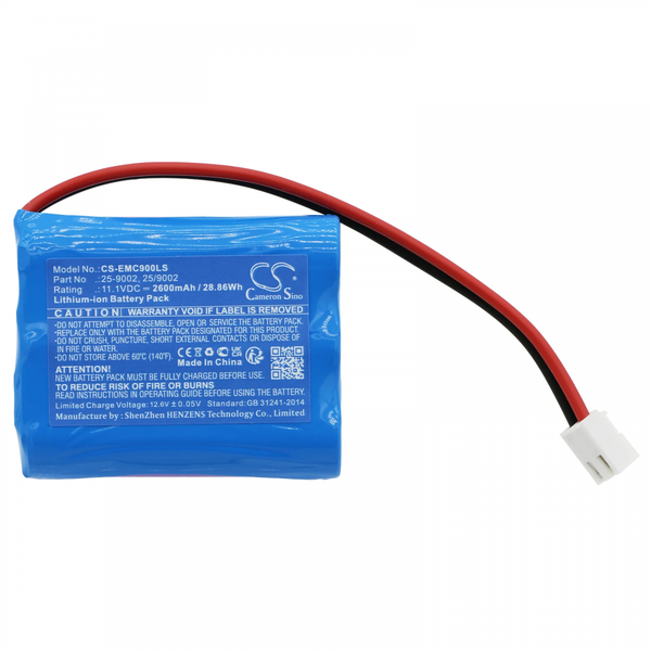 11,1 V 2600 mAh Ersatzakku für SATCO/NUVO Freedom Emergency Fixture 25-9002 Notlicht