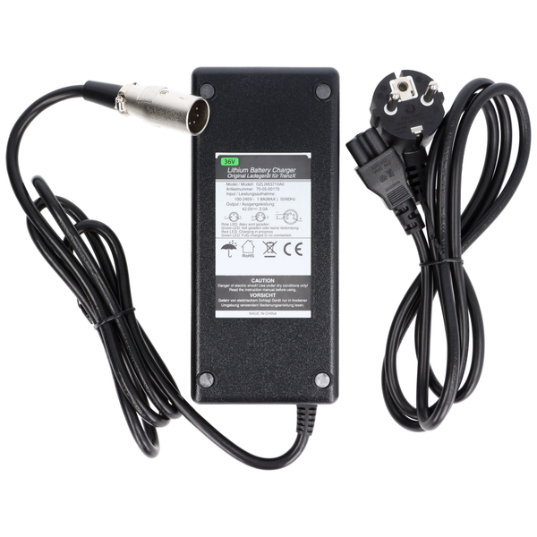 36V CH-02 42,0V 2,0A E-Bike Ladegerät XLR 5-polig Für 36V TranzX Akku Ladegerät Von MARATRON