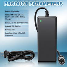 24V 2A 3-poliges XLR-Ladegerät Für Elektroroller-Akkus Für Go-Go Elite Traveller Plus HD US, Pride Mobility Scooter, Ezip Mountain Trailz, Jazzy Power Chair