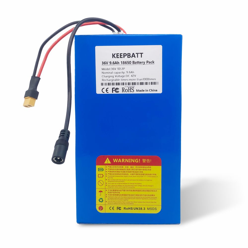 EU-Versand 36V 10S3P 9,6Ah 42V 18650 Lithium-Akku 25A BMS für Elektrofahrräder und Roller