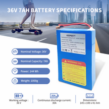 36V 7AH Ersatz Akku für Meepo Shuffle S MEEPO V4S V4 E-Scooter E-Skateboard