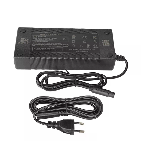 54,6V 2A 3-Loch CQ Stecker Ladegerät Für Den Elektroroller Kukirin G2 Pro DB