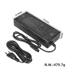 54,6V 2A 3-Loch CQ Stecker Ladegerät Für Den Elektroroller Kukirin G2 Pro DB