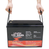 2 x 12V 200Ah LiFePO4 Lithium Eisen Akku für Batterie Wechselrichter Auto Wohnmobil Solarsystem