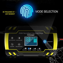 Anhtczyx 12V 24V Blei-Säure-Batterieladegerät Autobatterieladegerät für Motorradbatterie AGM