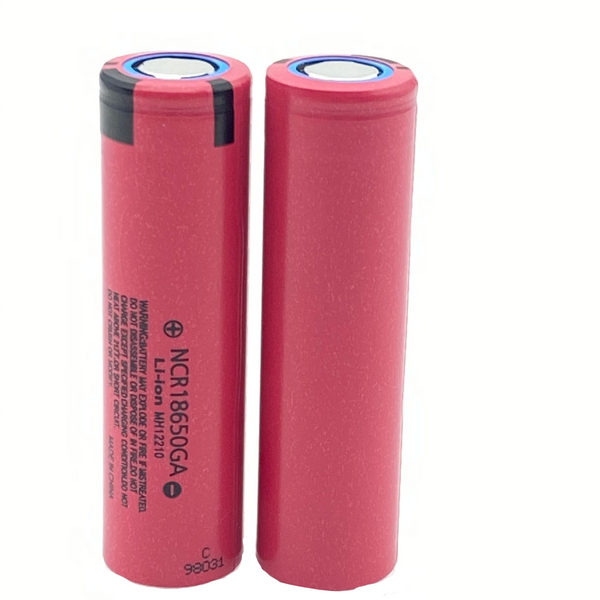 2pcs 3.7V 3500mAh NCR18650GA 18650 Batterie Pluspol flach