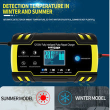 Anhtczyx 12V 24V Blei-Säure-Batterieladegerät Autobatterieladegerät für Motorradbatterie AGM