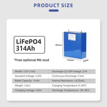 High-End Energiespeicher-Set 3,2V 314Ah LiFePO4 Batteriezelle & DALY Smart BMS mit WiFi