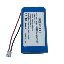 EU Versand NTC 7,4V 18650 2S1P 2600mAh Akku für Scheinwerfer Taschenlampe XH2.54-2P Beachten Polarität