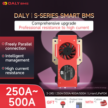 Daly smart bms Lifepo 4S 12V 250A FAN  bluetooth BMS board  52 130 257