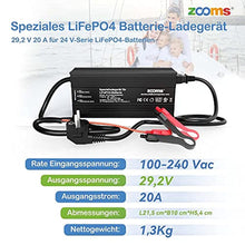 29.2V 20A Dediziertes LiFePO4-Ladegerät Für 24V(29.2V) Lithium Batterie Mit 4 Sicheren Schutzvorrichtungen