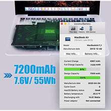 Laptop-Akku Für MacBook Air 13' A1466 A1369, Ersatzakku Modell A1496 A1405 A1377 7200 MAh