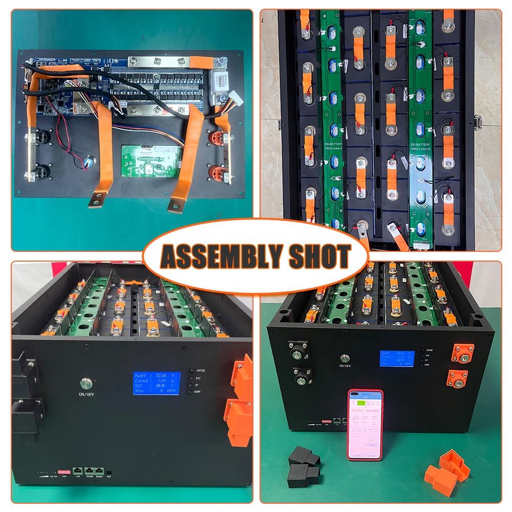 DIY Batteriegehäuse 16S 51.2V DIY Batterie Kit 15KW Batterie Pcak Box mit BMS für 280Ah 302Ah 310Ah LFP Lifepo4 Batteriezelle