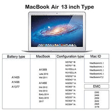 Laptop-Akku Für MacBook Air 13' A1466 A1369, Ersatzakku Modell A1496 A1405 A1377 7200 MAh