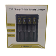 18650 Ladegerät Universal Akkuladegerät für 18650 18500 18350 17670 17500 16340 14500 3.7v Li-Ion NI-MH Akku Batterieladegerät