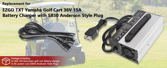 36V15A Batterieladegerät Ersatz Für EZGO Marathon Golfwagen SB50 Stil Steckergriff
