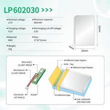 602030 Lipo 3,7V 300mAh Lithium Polymer Akku für Bluetooth-Headsets