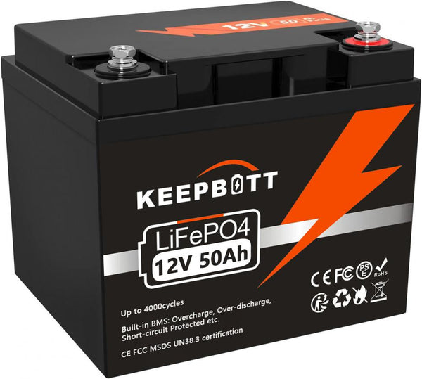 12V 50AH LiFePO4 Akku Wiederaufladbare Batterie Mit BMS Für Camping Wohnmobil Boot