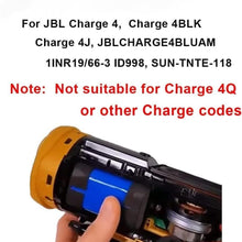 3,7V 10200MAh Ersatzakku Für JBL Charge4 4BLK 4J Charge 4 BLUAM ID998 SUN-INTE-118 5 Lautsprecher GSP-1S3P-CH4A IAA011NA ID998