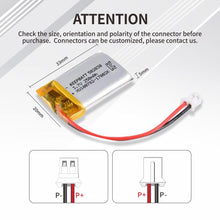 502030 Lipo 3.7V 250mAh Lithium Polymer Akku für Bluetooth Headsets