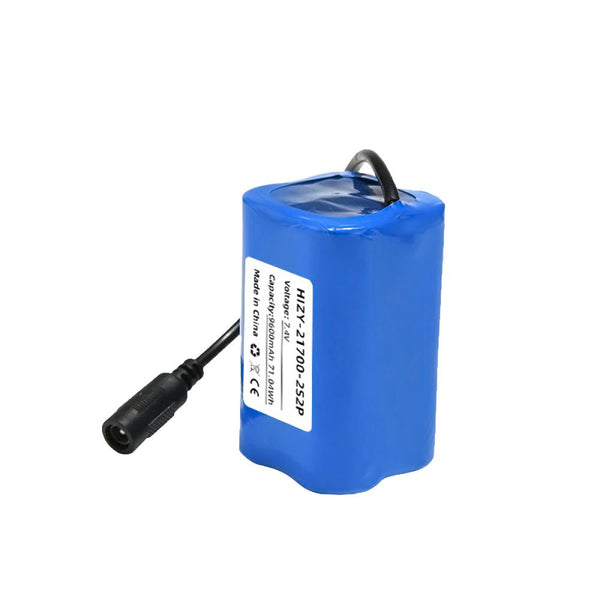 21700 2S2P 7.4V 9600mah Rechargeable Battery DC Stecker Pack Lithium Li-Ion Batterie für Powerbank