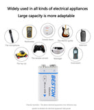 1000mAh Micro USB 9V BESTON Hochwertiger Li-Ionen-Akku für Multimeter und elektronische Instrumente