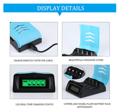 hohe qualität LCD display schnelle ladegerät C9001 für AA/AAA Ni-Mh batterie Beston