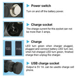 36V 10.5Ah Batterie S001 lithium-ionen Ebike Batterie mit BMS USB für Motor Notfall backup Batterie Motor