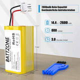 14,4 V 2600mAh Li-Ion Ersatzakku Für IKOHS-NETBOT IKOHS NETBOT S14, IKOHS NETBOT S15