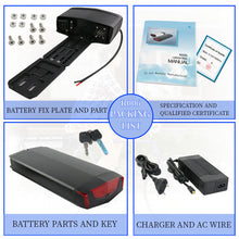 EU Lagerhaus 48V 12Ah Batterie R006 Schwarz - Mit schwarzem V-Brake Hanger lithium-ionen Ebike Batterie mit 30A BMS für Im Freien ebike