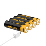 2 × 1,5 V 3500 mWh Li-Ion-Akku AA-Größe Double A Micro-USB-Akku
