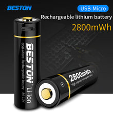 4PCS Micro USB 1,5 V Li-Ion Wiederaufladbare AA Batterie für Spielzeug BESTON