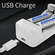 Intelligent USB-Ladegerät mit 2 Steckplätzen für wiederauf lad bares AA AAA Ni-MH-Ladegerät Beston