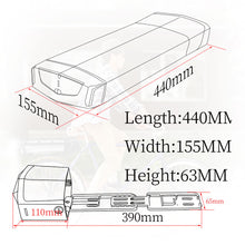 EU Lagerhaus 48V 12Ah Batterie R006 Schwarz - Mit schwarzem V-Brake Hanger lithium-ionen Ebike Batterie mit 30A BMS für Im Freien ebike