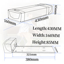 EU Lagerhaus 52V 20Ah Batterie S045 Schwarz - Mit schwarzem V-Brake Hanger Schwarz lithium-ionen Ebike Batterie mit BMS USB für Notfall backup Motor