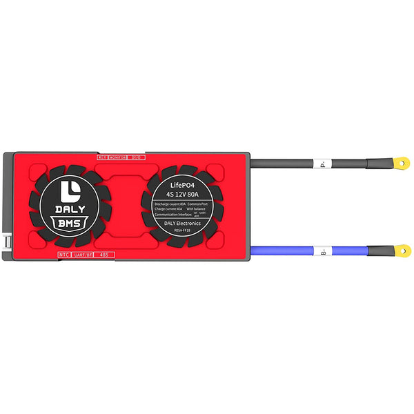 Daly BMS LiFePO4 BMS 4S 12V 80A separate Lithiumbatterie BMS