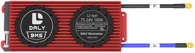 Daly smart bms Li-ion 7S 24V 100A bluetooth with 2465166