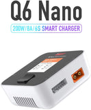 Q6 Nano 200W 8A ISDT Lipo Akku Balance Ladegerät Smart Digital Ladegerät für RC 2-6S Akku Batterien