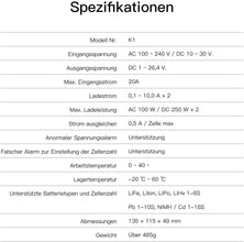 ISDT K1 Lipo Chargeur D'équilibre De Batterie 1-6S AC 100 W DC 2 X 250 W 10 A Chargeur Intelligent Pour Life Lilon Lipo Lihvpbnimh ISDT K1 Lipo Chargeur D'équilibre De Batterie 1-6S AC 100 W DC 2 X 250 W 10 A Chargeur Intelligent Pour Life Lilon Lipo Lihvpbnimh