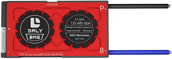 Daly smart bms Li-ion 13S 48V 60A mit bluetooth 18 66 128