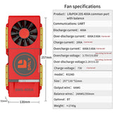 Daly smart bms Lifepo4 20S 60V Li-ion 20S 72V 400A with Fan bluetooth 52 130 257