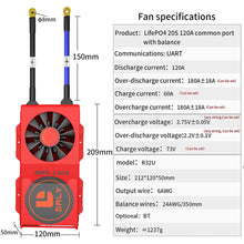 Daly smart bms Lifepo4 20S 60V Li-ion 20S 72V 120A with Fan bluetooth 50 120 209