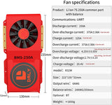 Daly smart bms Li-ion 7S 24V 250A with Fan  bluetooth 52130235