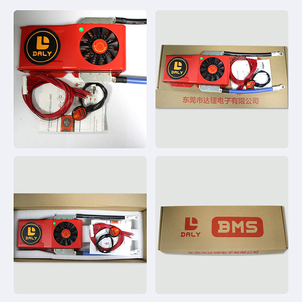 Daly smart bms Lion 3S 12V 200A FAN  bluetooth BMS  boardithium battery protection Board 52130235